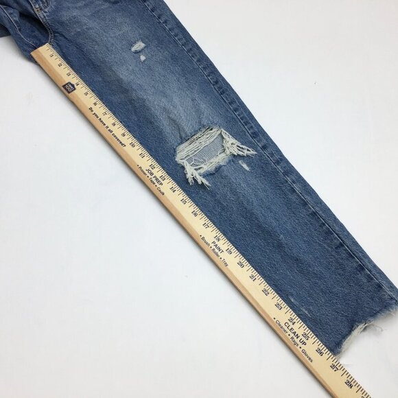 Garage Denim Women's Mom Jeans Grommet Waistband Retro Distressed size 26 - Picture 5 of 8